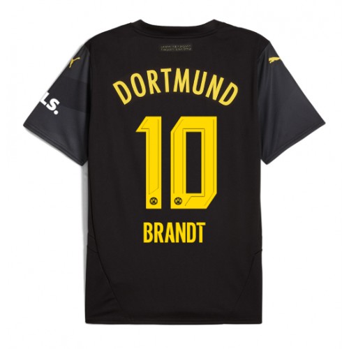 Fotballdrakt Herre Borussia Dortmund Julian Brandt #10 Bortedrakt 2024-25 Kortermet